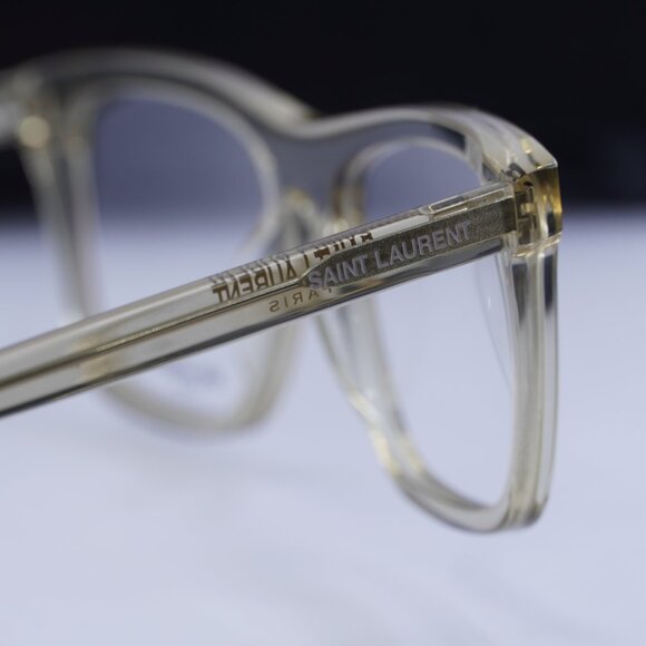 Final Price! Saint Laurent SL481 003 Transparent Yellow Eyeglasses 55mm - Picture 12 of 12